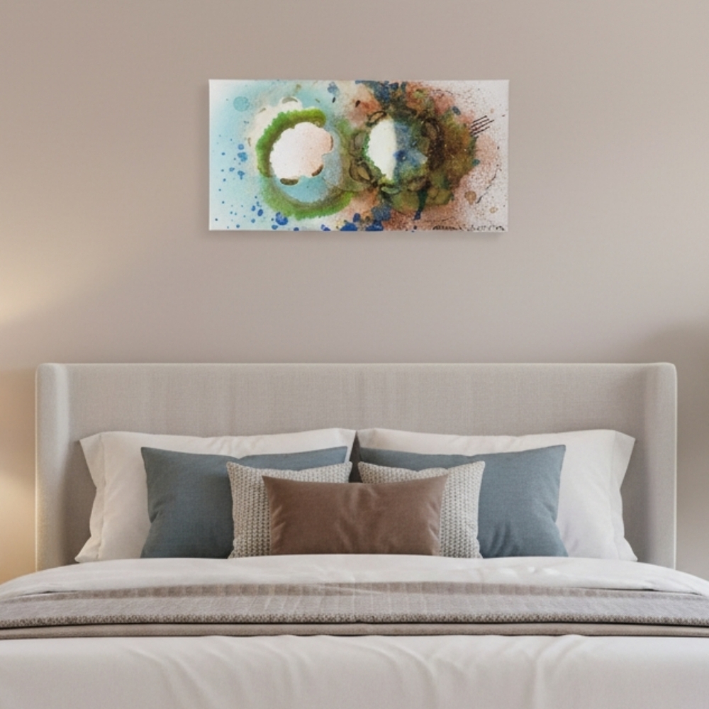 HANDCRAFTED Abstract Painting HANDPAINTED Artwork HANDMADE Wall Art Decor